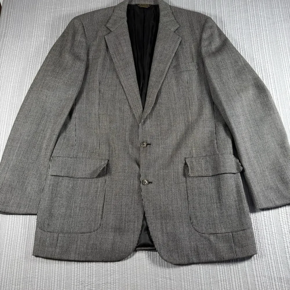 Southwick Blazer Mens 48R Gray Fleck Tweed Wool Made In USA Ivy League Heritage
